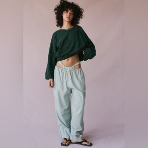 Free People BRB Solid Pullover - Evergreen